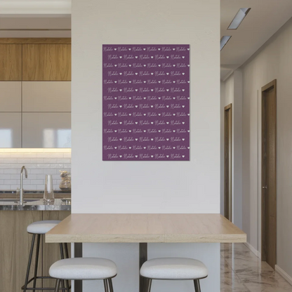 Baby Fotoboard Magnetisch Baby Fotoboard mit Namen Rotlila 8