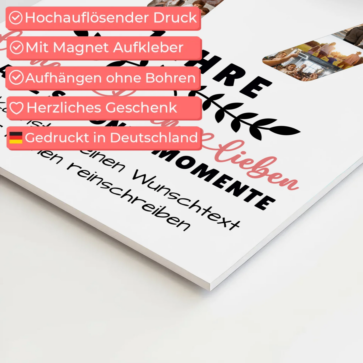 Personalisiertes Fotoboard 17 Geburtstag Für Sohn Tochter Bruder Neffe Nicht & Schwester