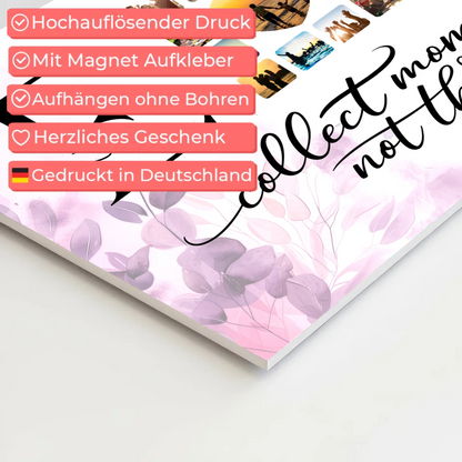 Fotoboard Magnetisch Liebe für Paare Mit Namen Initialien und Fotos Collect Moments