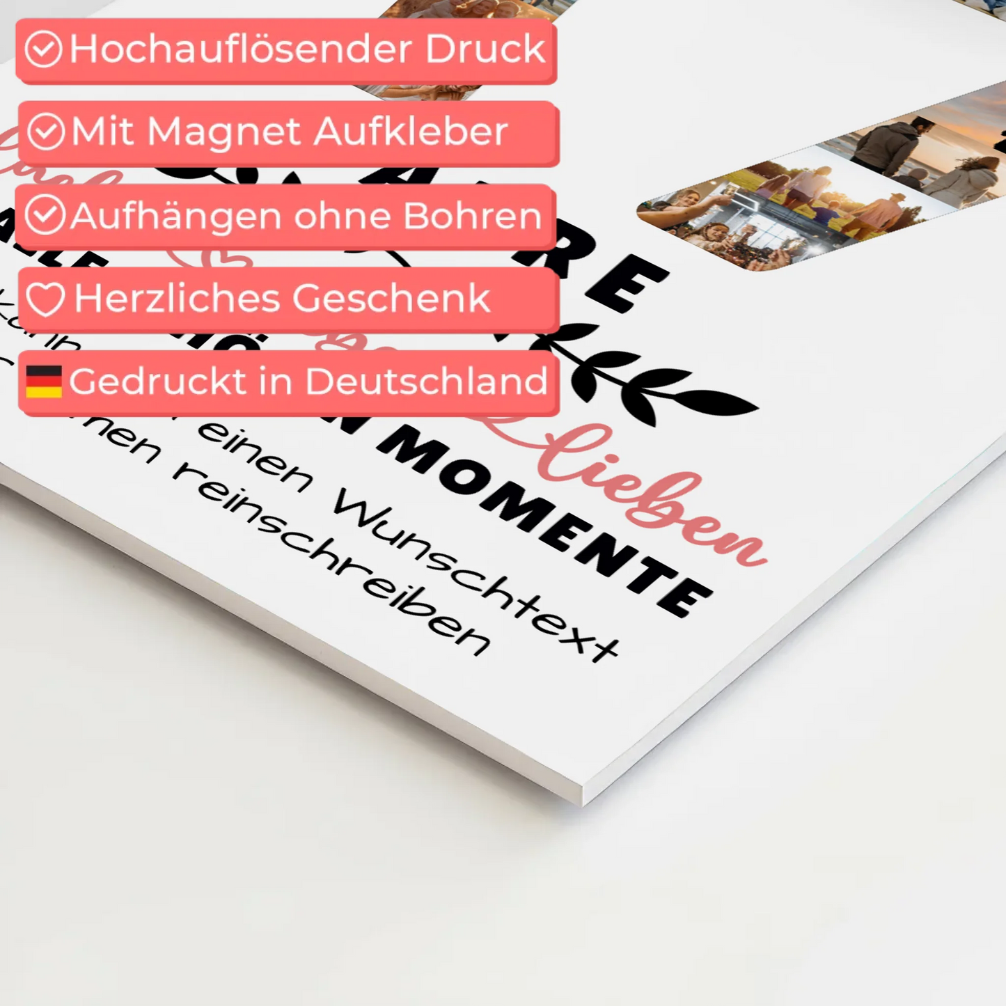 Personalisiertes Fotoboard 17 Geburtstag Für Sohn Tochter Bruder Neffe Nicht & Schwester