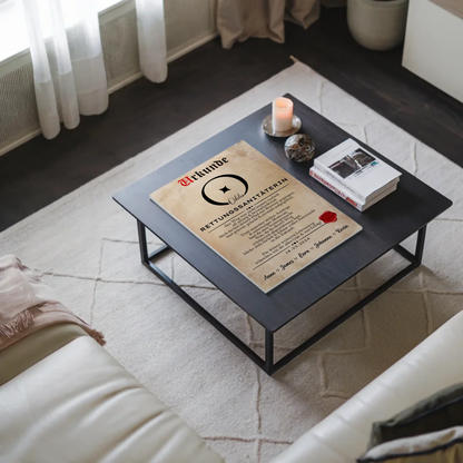 Geschenk Zum Abschluss Ausbildung Rettungssanitäterin Urkunde Fotoboard