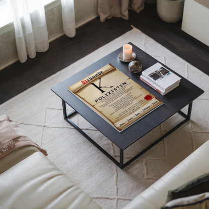 Geschenk Zum Abschluss Ausbildung Polizistin Urkunde Magnet Fotoboard