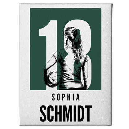 Personalisierte Leinwand Volleyball Volleyballerin Geschenk für Tocher Mama Tante Freundin 1