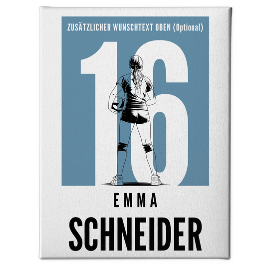 Leinwand Personalisiert Volleyball Volleyballerin Geschenk für Tocher Freundin 1