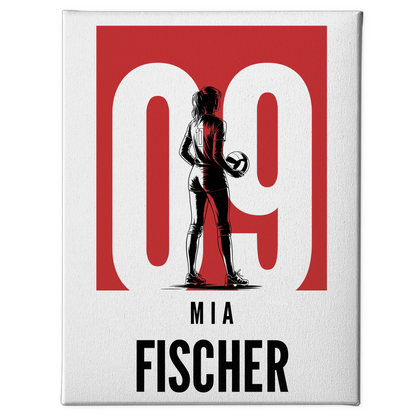 Sport Leinwand Volleyball Volleyballerin Geschenk für Tochter 1