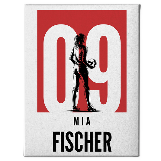 Sport Leinwand Volleyball Volleyballerin Geschenk für Tochter 1