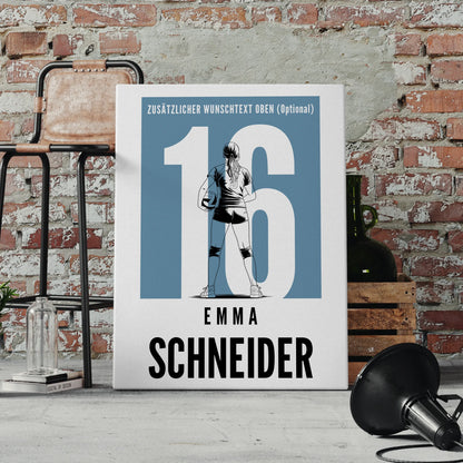 Leinwand Personalisiert Volleyball Volleyballerin Geschenk für Tocher Freundin 4