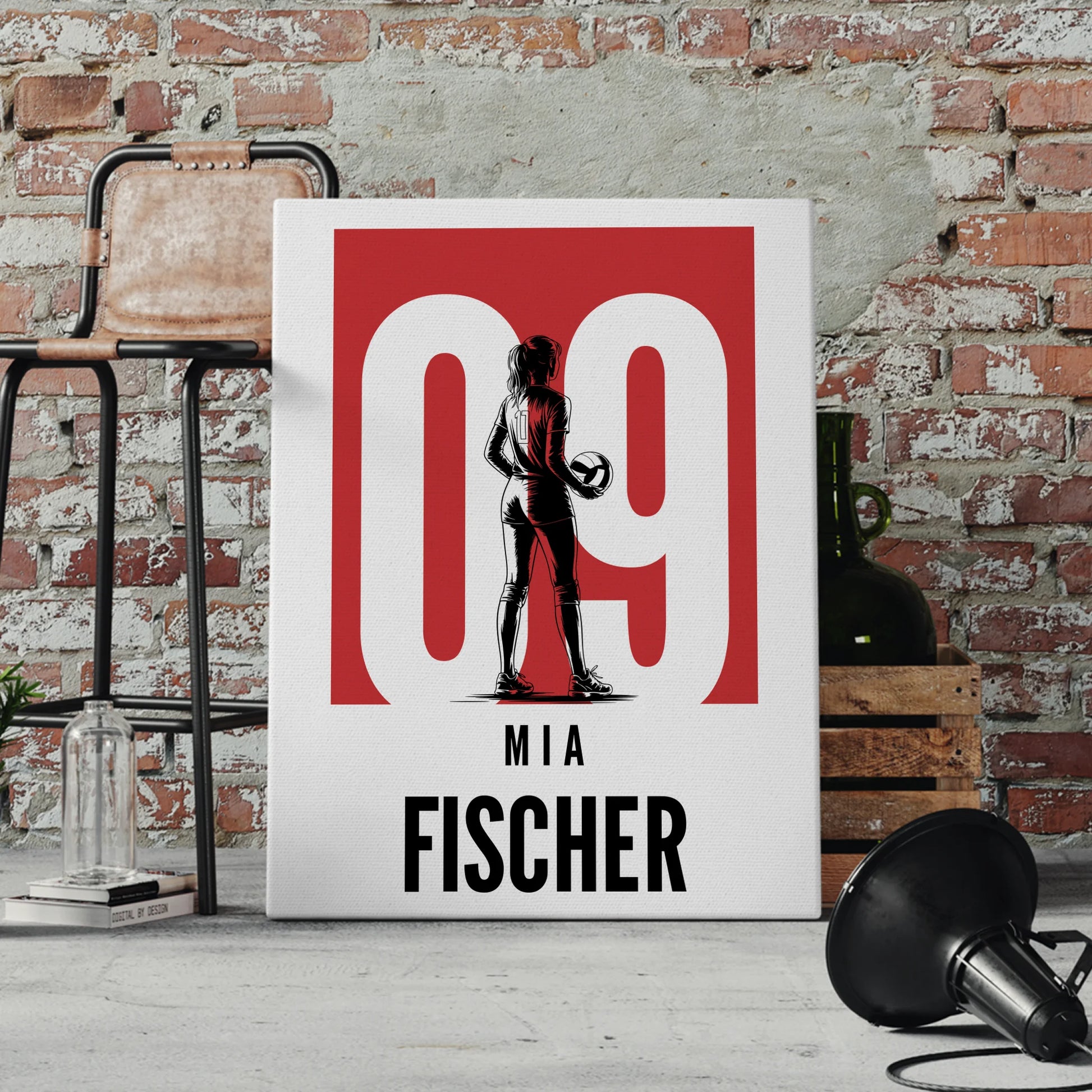 Sport Leinwand Volleyball Volleyballerin Geschenk für Tochter 4