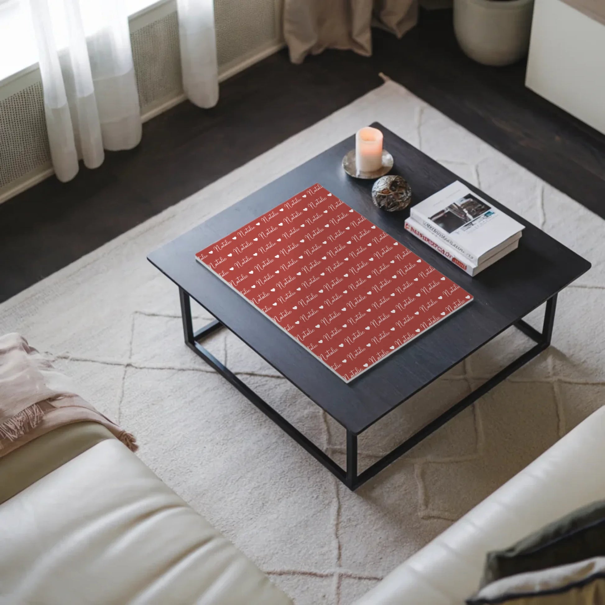 Kinder Fotoboard Mit Namen Magnet Wandbild Perlrosa 3