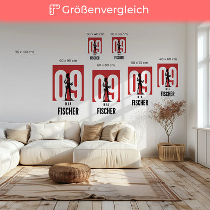 Sport Leinwand Volleyball Volleyballerin Geschenk für Tochter 6