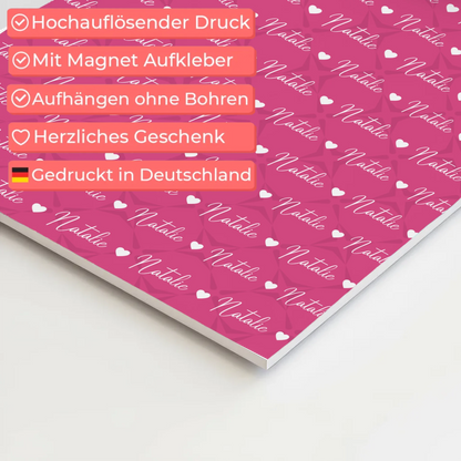 Kinder Fotoboard personalisiert Kinder Fotoboard Magnet Wandbild Erikaviolett 4