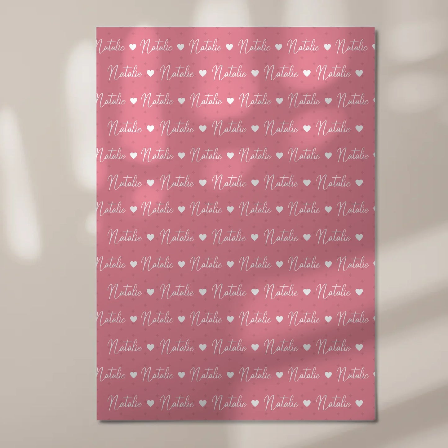 Fotoboard mit Namen Kinder Fotoboard Magnet Wandbild Hellrosa 7