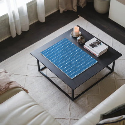 Fotoboard mit Namen Kinder Fotoboard Magnet Wandbild Lichtblau 3