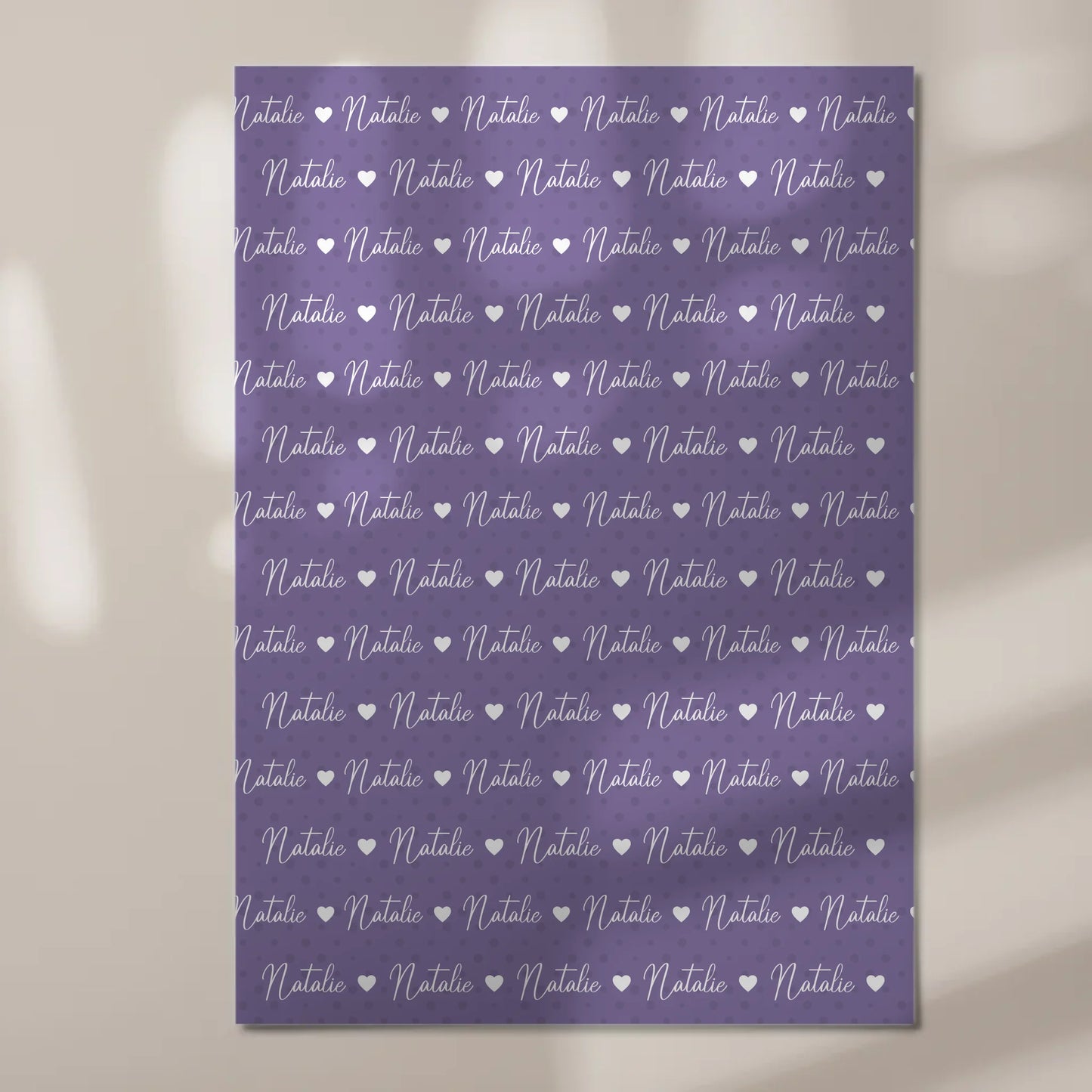 Baby Fotoboard mit Name Fotoboard Magnet Wandbild Perlviolett 7