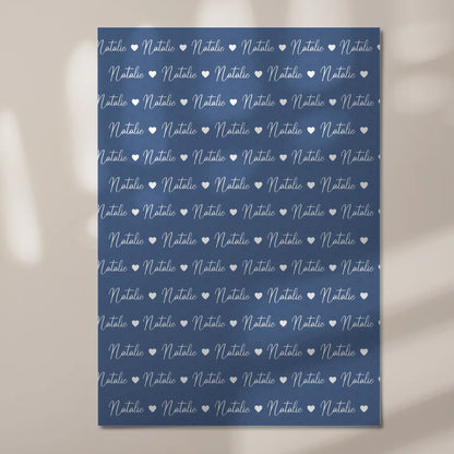 Personalisiertes Fotoboard mit Namen Kinder Fotoboard Magnet Wandbild Fernblau 7