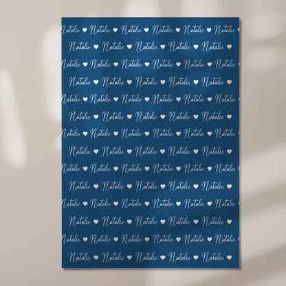 Personalisiertes Fotoboard mit Namen Kinder Fotoboard Magnet Wandbild Capriblau 7