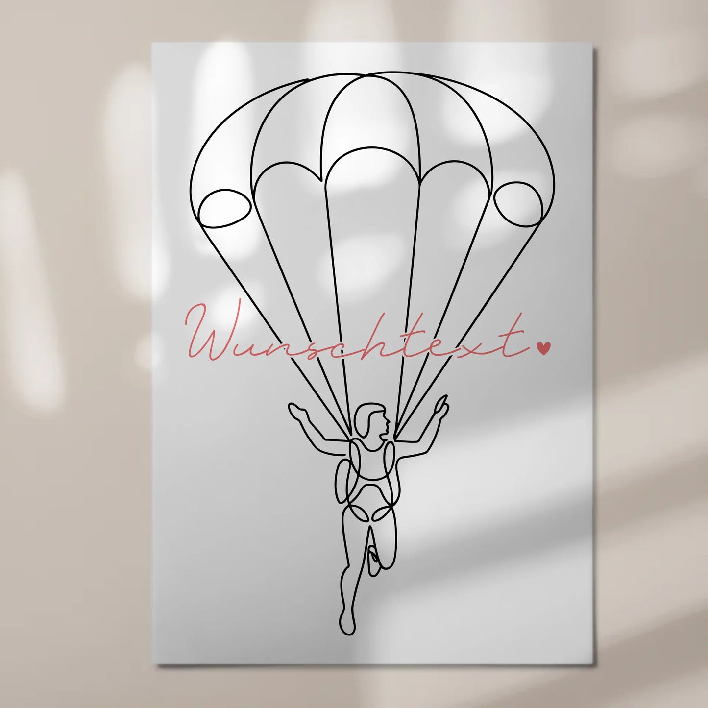 Lineart Fotoboard Magnetisch Personalisiert Fallschirmspringen Geschenk Tochter & Schwester 7
