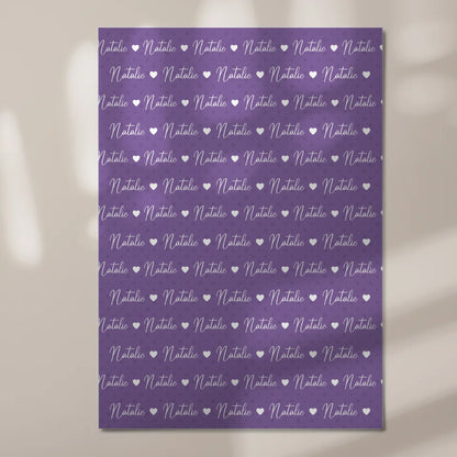 Kinder Fotoboard mit Namen Fotoboard Magnet Wandbild Blaulila 7