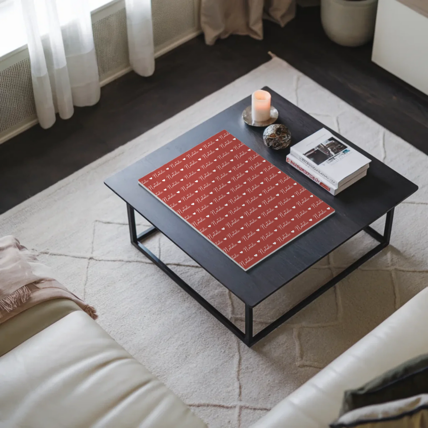 Kinder Fotoboard Mit Namen Magnet Wandbild Perlrosa