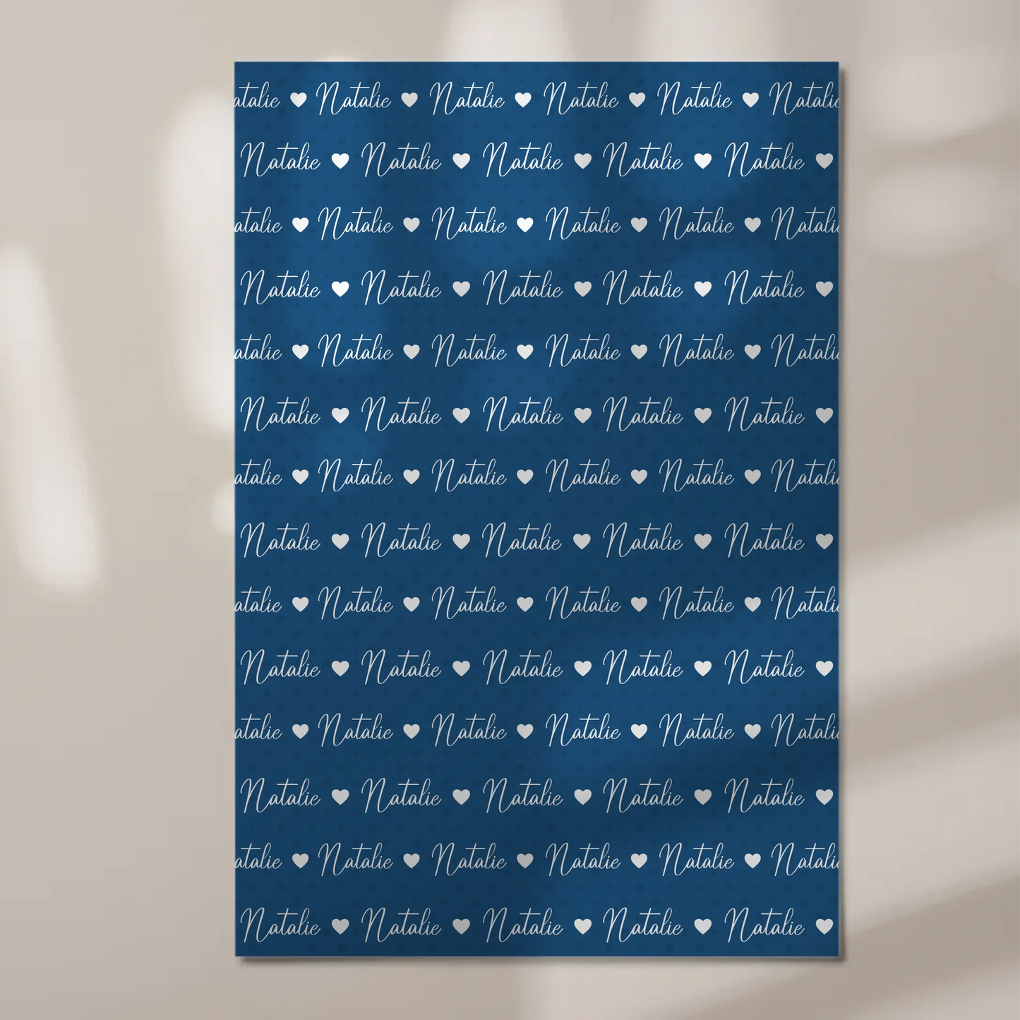 Personalisiertes Fotoboard mit Namen Kinder Fotoboard Magnet Wandbild Capriblau