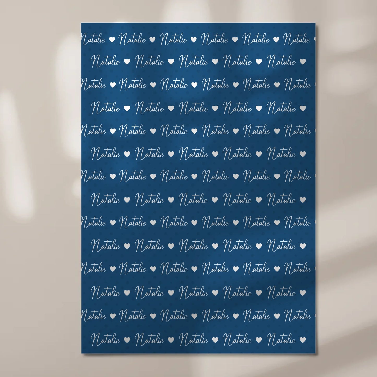 Personalisiertes Fotoboard mit Namen Kinder Fotoboard Magnet Wandbild Capriblau