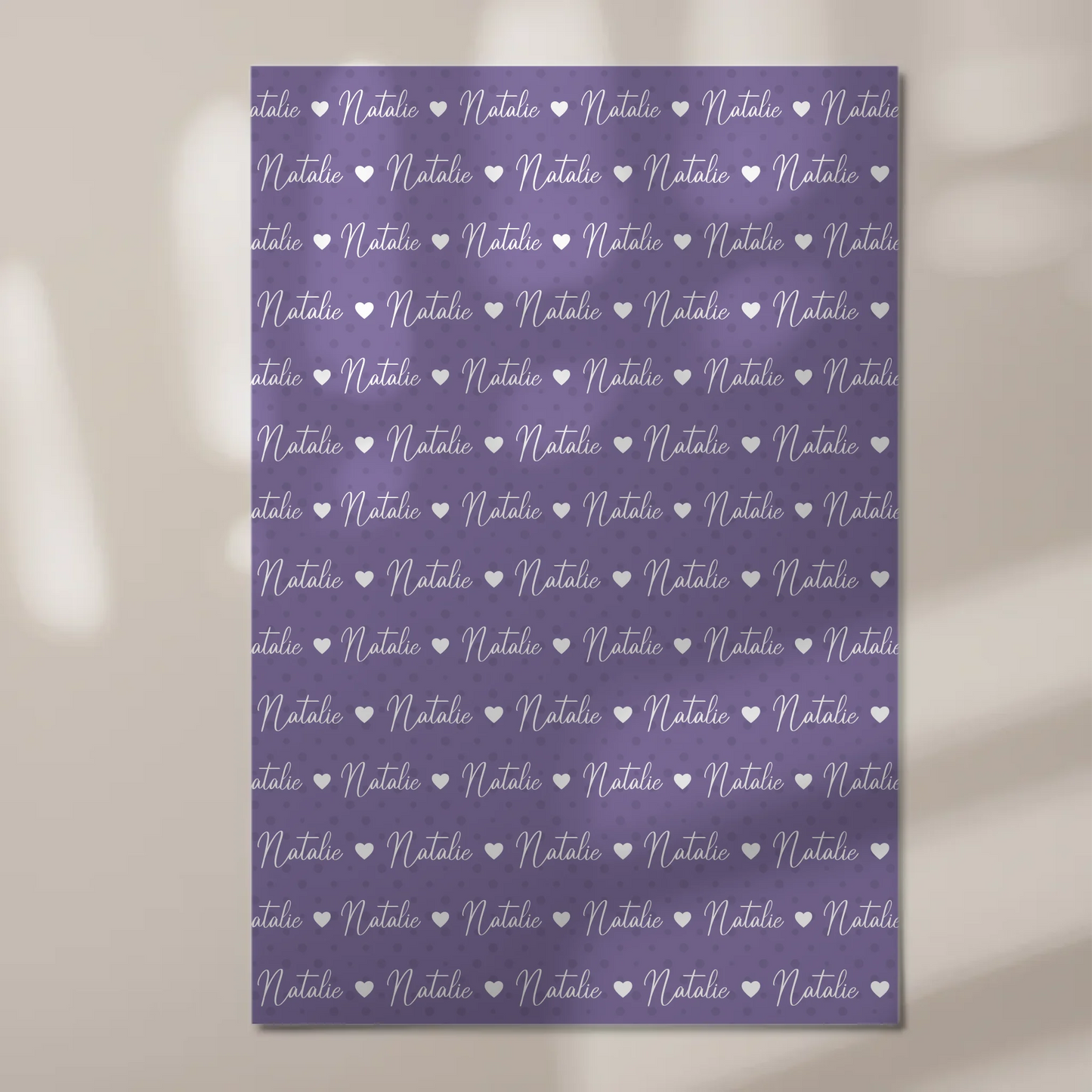 Baby Fotoboard mit Name Fotoboard Magnet Wandbild Perlviolett