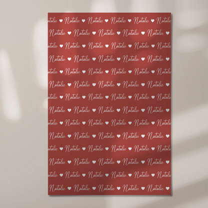 Kinder Fotoboard Mit Namen Magnet Wandbild Perlrosa