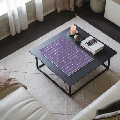 Baby Fotoboard mit Name Fotoboard Magnet Wandbild Perlviolett