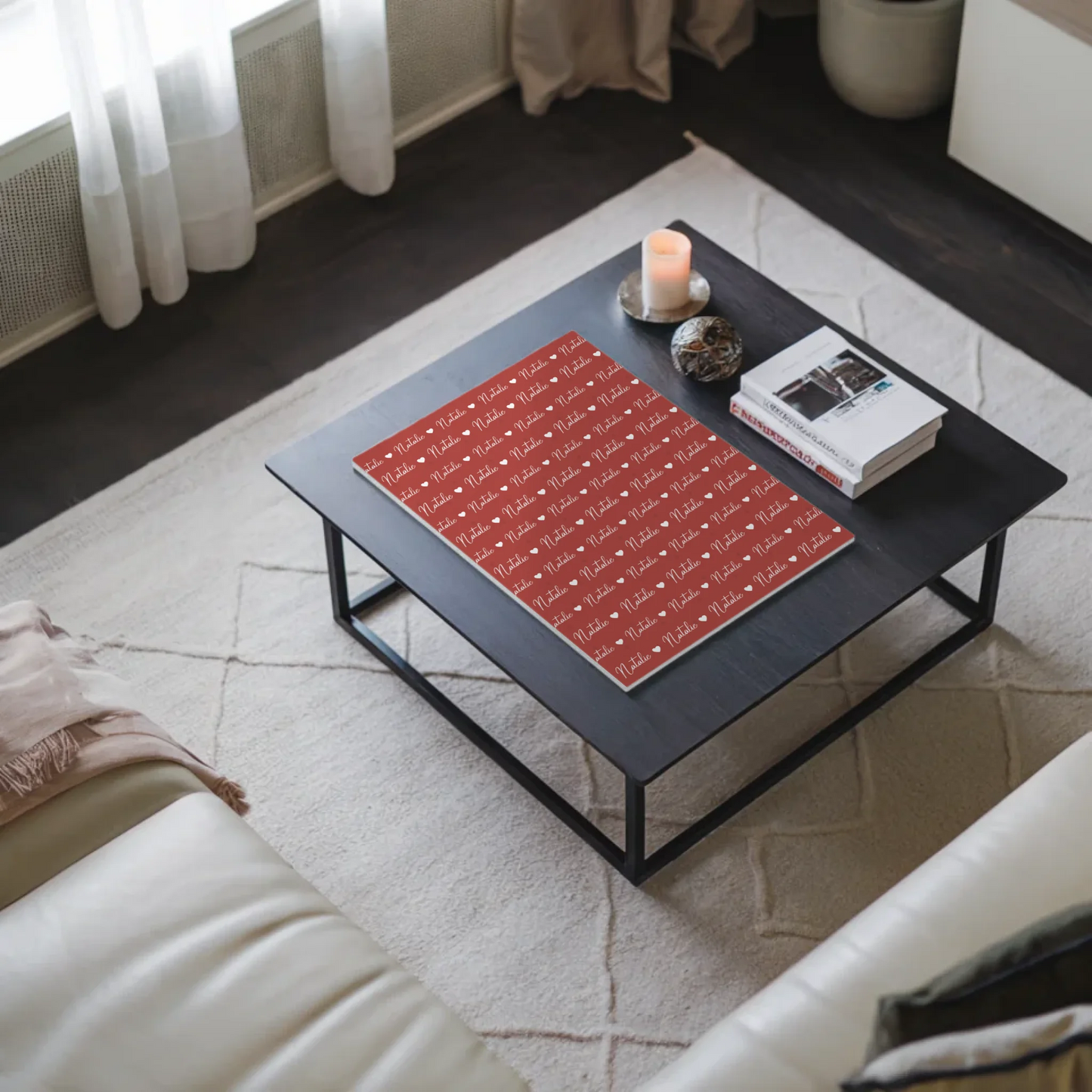 Kinder Fotoboard Mit Namen Magnet Wandbild Perlrosa