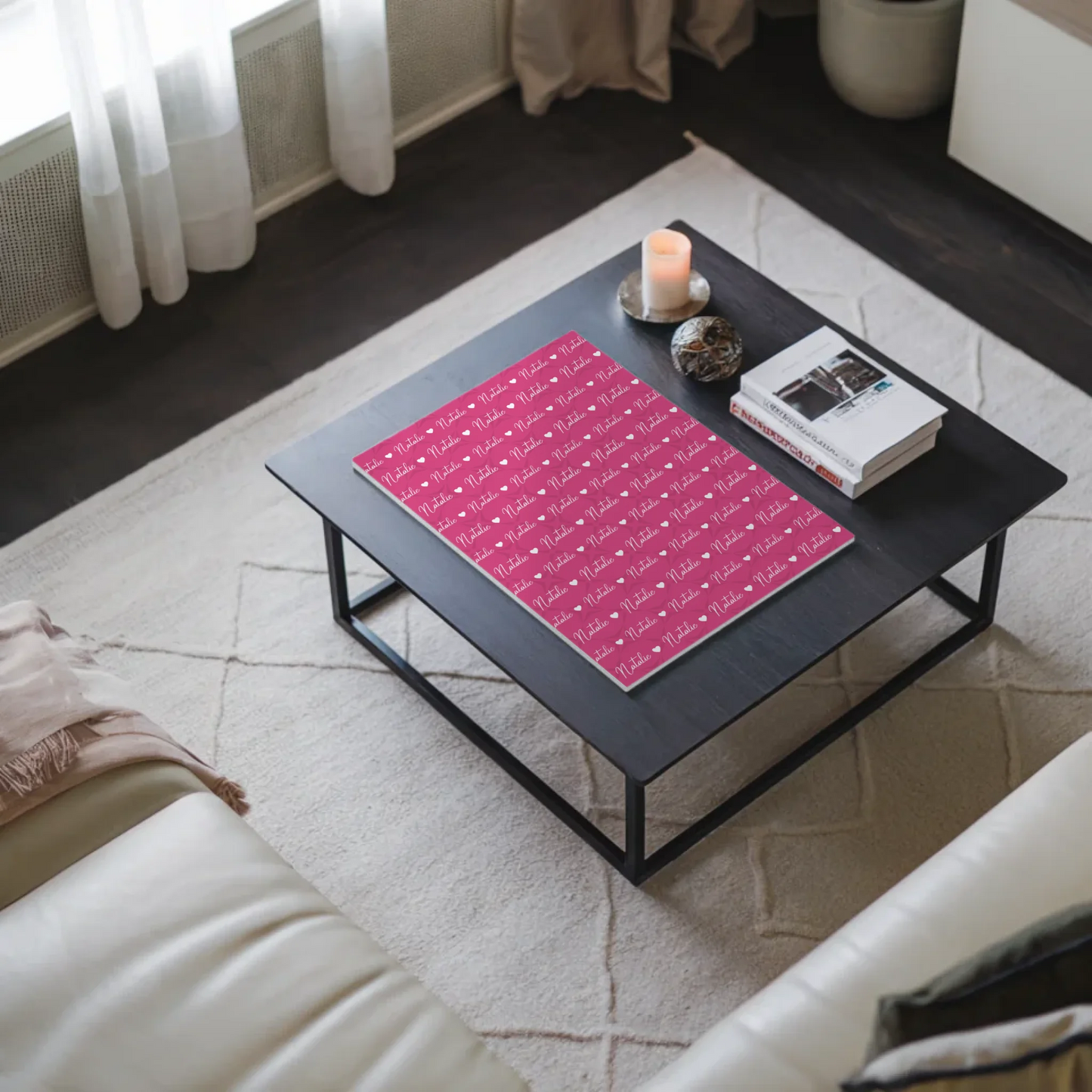 Kinder Fotoboard personalisiert Kinder Fotoboard Magnet Wandbild Erikaviolett