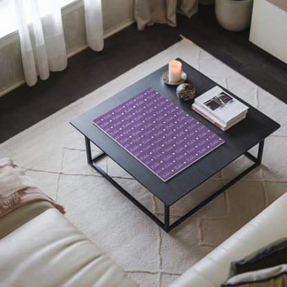 Kinder Fotoboard mit Namen Fotoboard Magnet Wandbild Blaulila