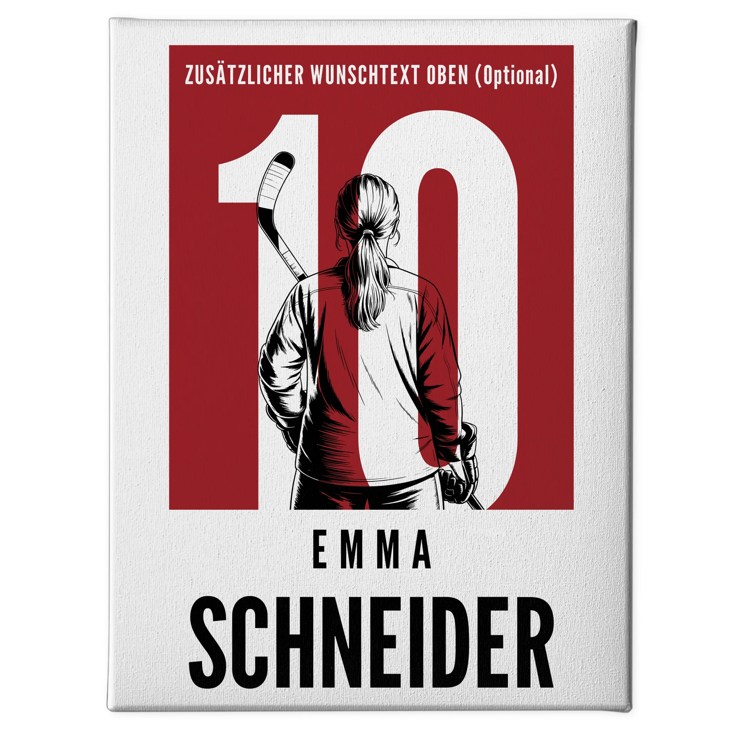 Leinwand Eishockey Eishockeyspielerin Geschenk für Tocher Mama Tante Freundin 1