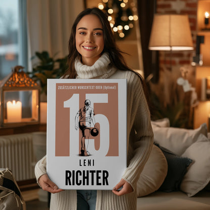 Leinwand Bowling Bowlerin Geschenk für Tocher Freundin 2