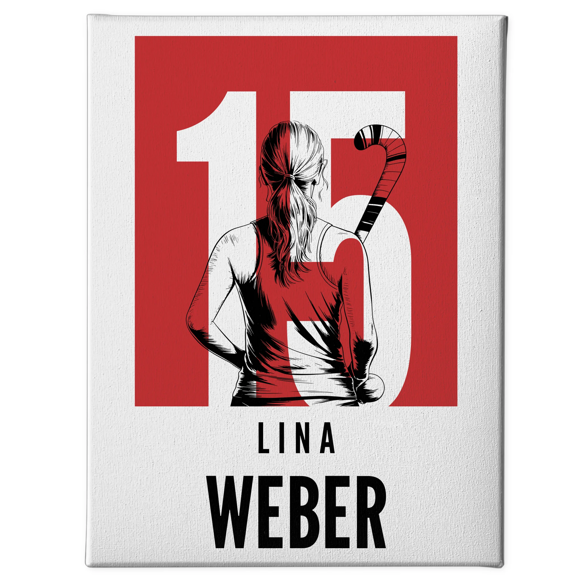 Sport Leinwand Feldhockey Feldhockeyspielerin Geschenk für Mädchen Turnier 1