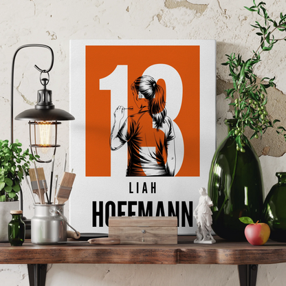 Sport Leinwand Bowling Bowlerin Geschenk für Tocher Mama Tante Freundin 3