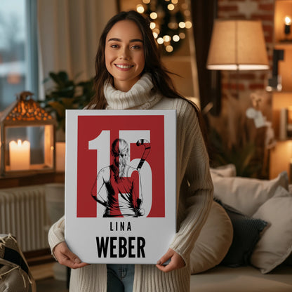 Sport Leinwand Feldhockey Feldhockeyspielerin Geschenk für Mädchen Turnier 2