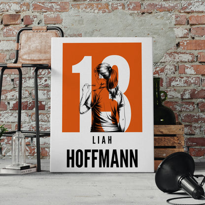 Sport Leinwand Bowling Bowlerin Geschenk für Tocher Mama Tante Freundin 4