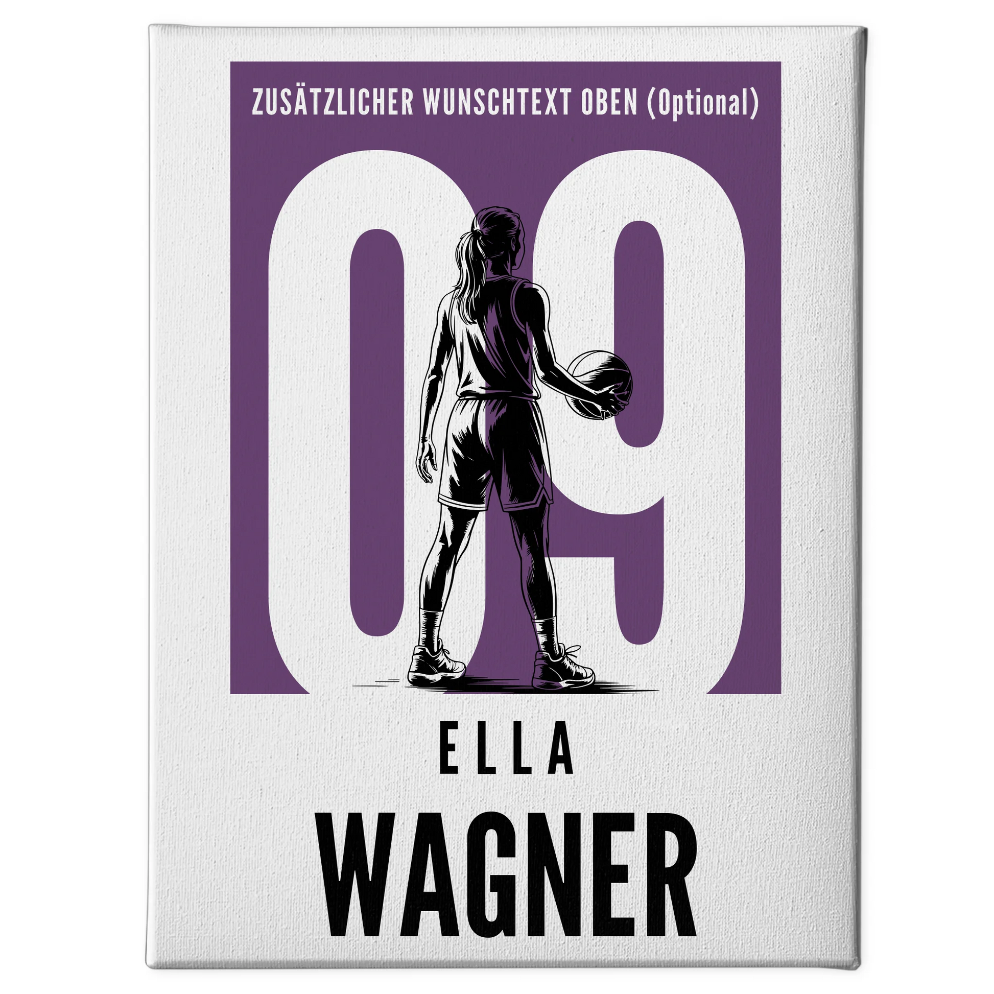 Leinwand Basketball Basketballerin Geschenk für Tochter 1