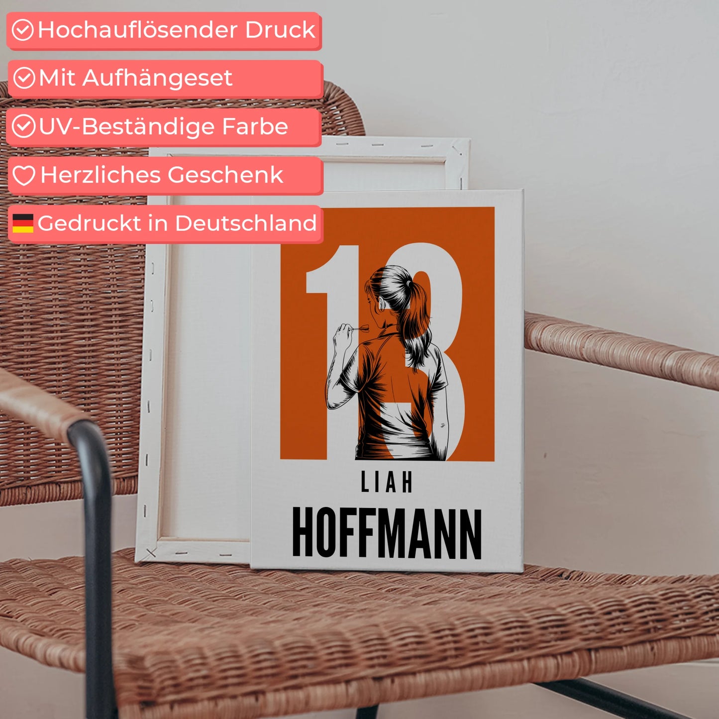 Sport Leinwand Bowling Bowlerin Geschenk für Tocher Mama Tante Freundin 5