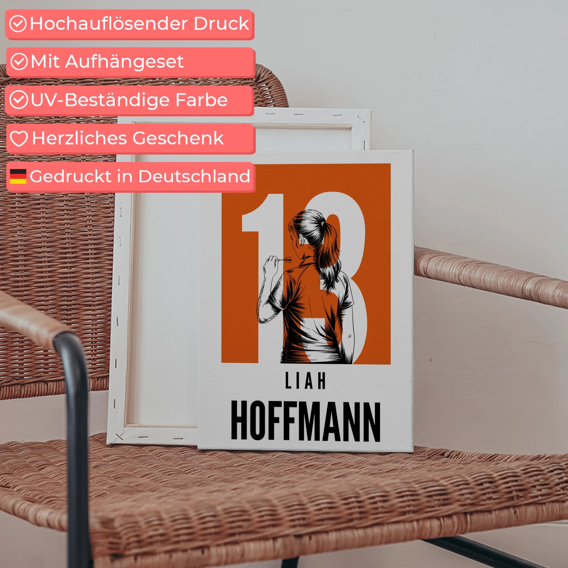 Sport Leinwand Bowling Bowlerin Geschenk für Tocher Mama Tante Freundin 5