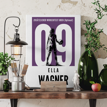 Leinwand Basketball Basketballerin Geschenk für Tochter 3