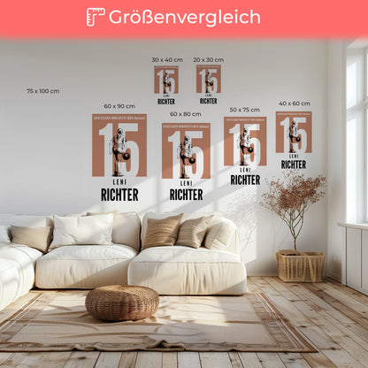Leinwand Bowling Bowlerin Geschenk für Tocher Freundin 6