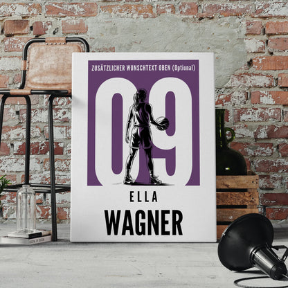 Leinwand Basketball Basketballerin Geschenk für Tochter 4
