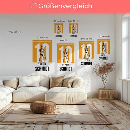 Leinwand Personalisiert Baseball Baseballspielerin Geschenk für Tocher Freundin 6
