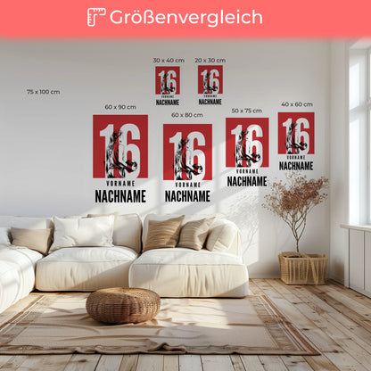 Sport Leinwand Basketball Basketballerin Geschenk für Tocher Freundin 6