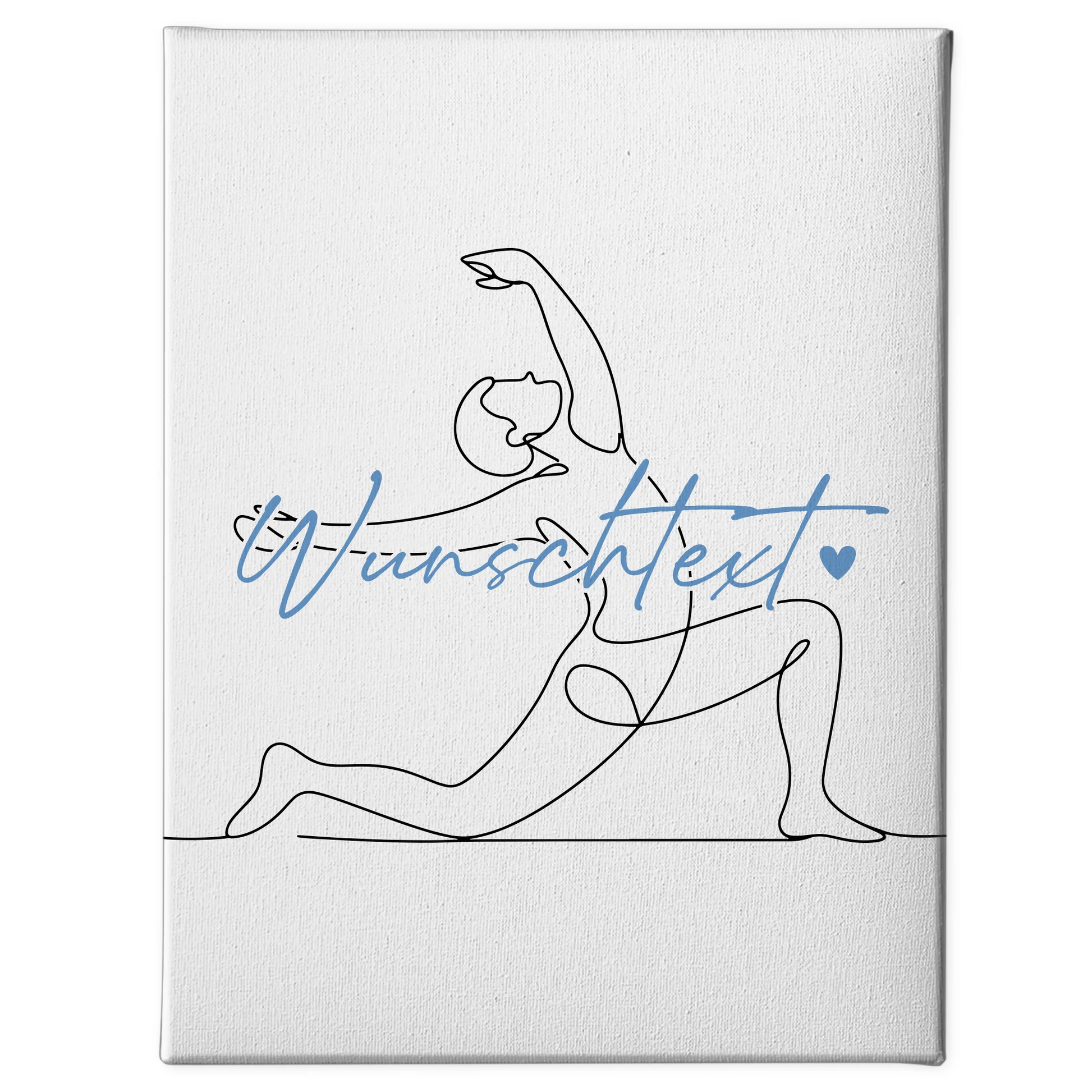 Lineart Leinwand Yoga Geschenk Sohn & Bruder 1