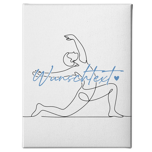 Lineart Leinwand Yoga Geschenk Sohn & Bruder 1