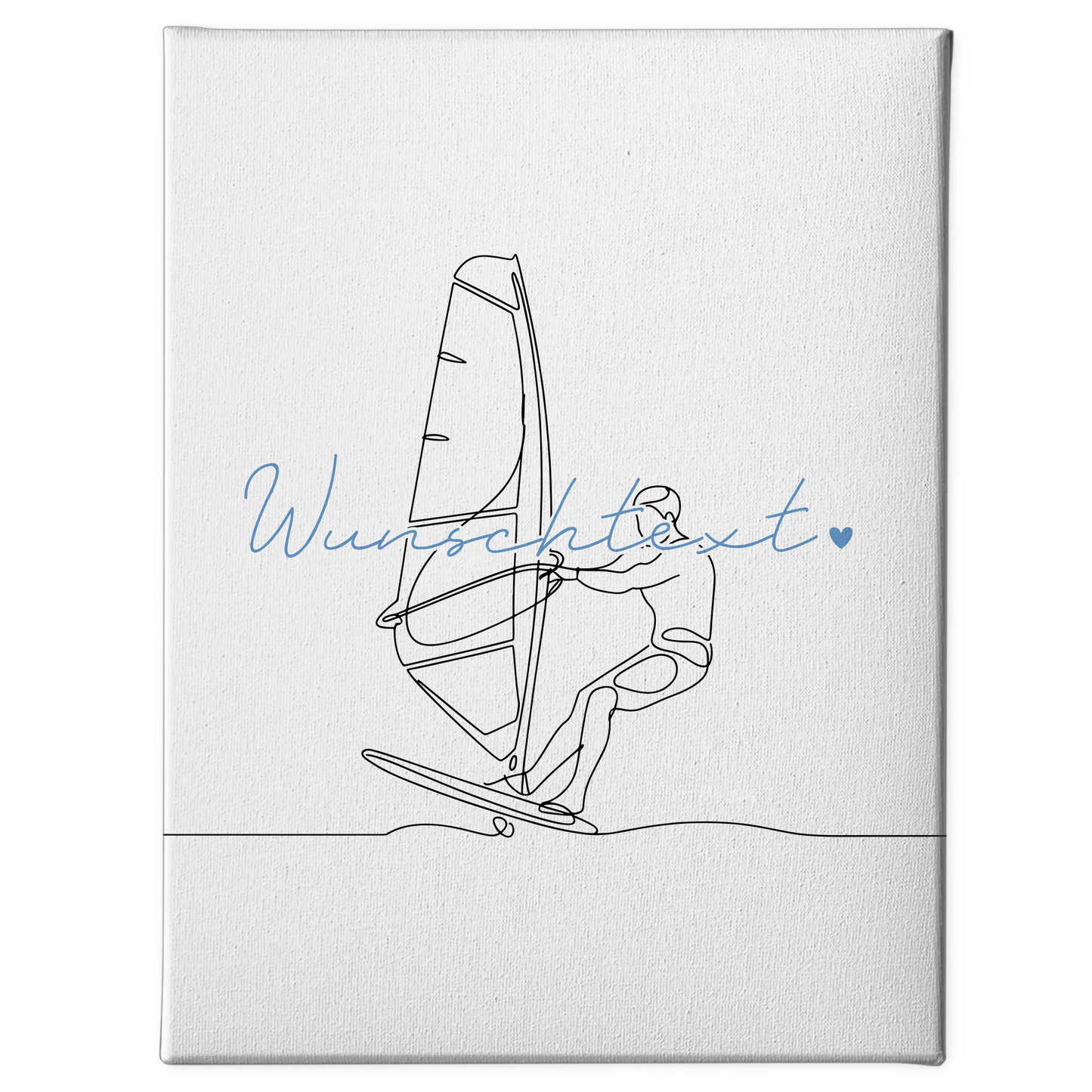 Lineart Leinwand Personalisiert Windsurfen Geschenk Sohn & Bruder 1
