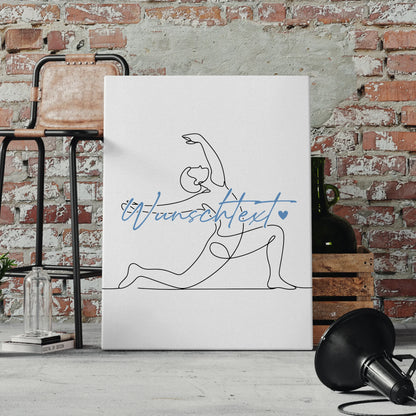 Lineart Leinwand Yoga Geschenk Sohn & Bruder 4