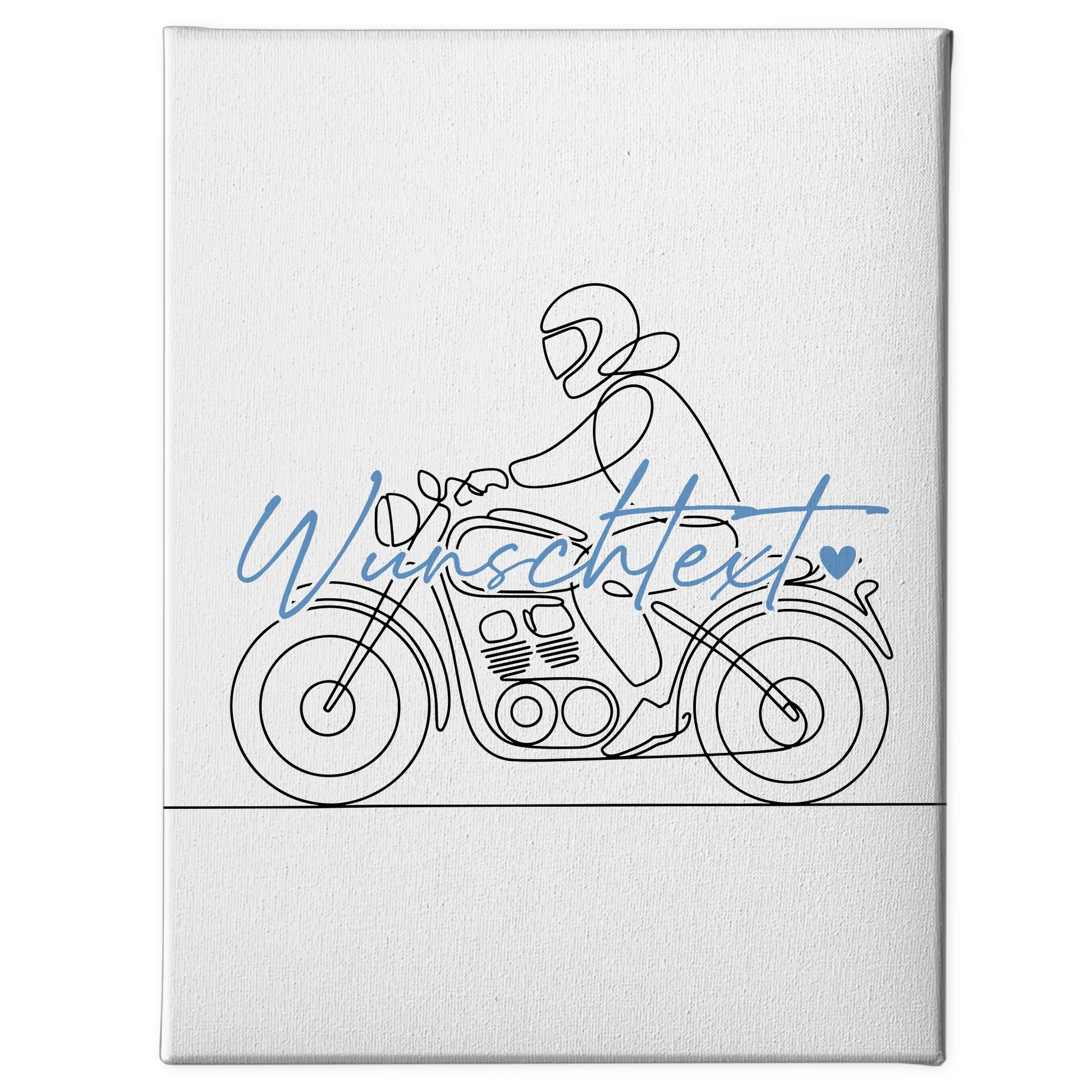 Lineart Leinwand Personalisiert Motorradfahren Geschenk Sohn & Bruder 1